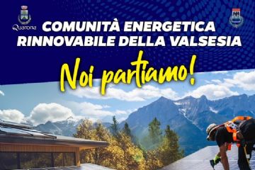 Comunit&#224; energetica rinnovabile della Valsesia: discussione pubblica il 3 ottobre presso il salone Sterna, Quarona