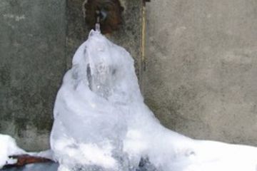 Fontana invernale - Ghiacciara